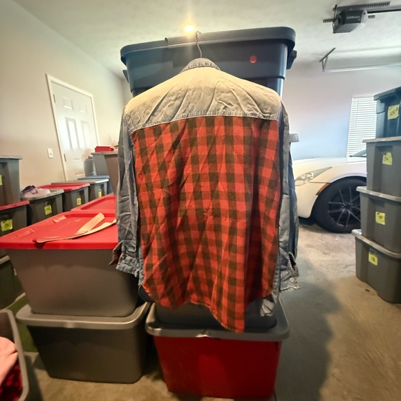 Light Blue Denim Shirt  mp14 - Picture 4 of 5